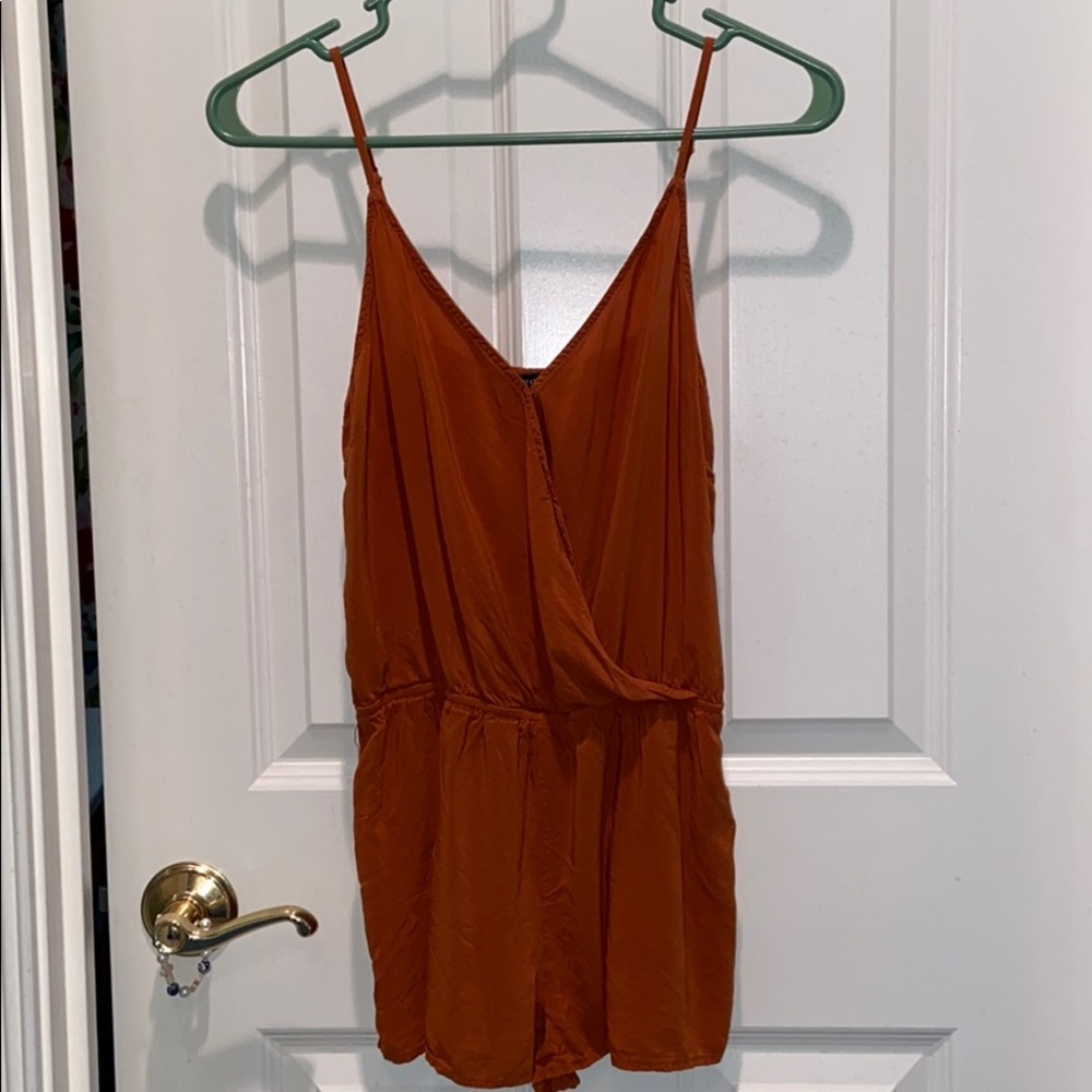 Rust orange romper